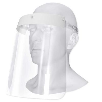 Máscara PETG de proteção facial, sua utilização evita o contato com gotículas, salivas e fluídos ...