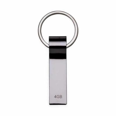 Pen drive metálico de 4GB/8GB/16GB com pintura grafite espelhado e chaveiro. Especificacoes Altur...