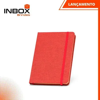 Caderno capa dura vermelho