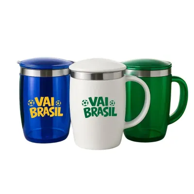 Caneca plástica 400ml - Brasil - 2142427