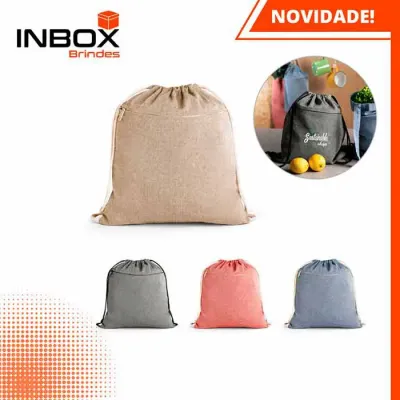 Sacola tipo mochila com opção de cores - 1327492