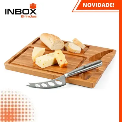 Tábua de queijos em bambu com faca MALVIA - 1327918