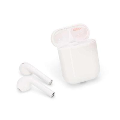 Fone de Ouvido Branco Bluetooth com Case Carregador