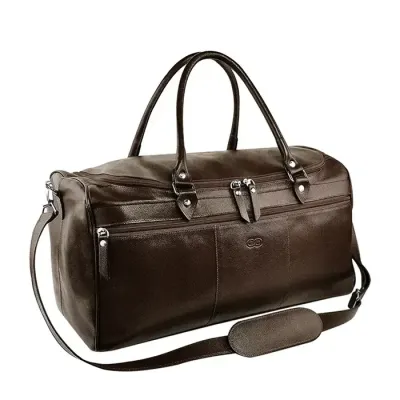 Bolsa de viagem com alça de mão e bolso externo