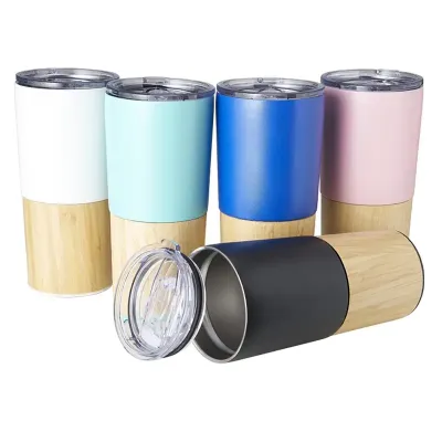 Copo Térmico Bambu 600ml: opções de cores