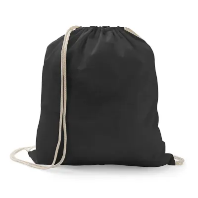 Sacola tipo mochila em algodão reciclado e poliéster. - 1893081