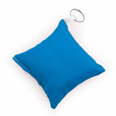 Chaveiro almofada em tecido azul - 1280508
