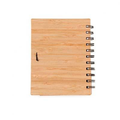 BLOCO DE ANOTAÇÕES BAMBU COM CANETA - 1301791