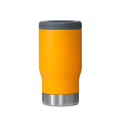 Copo Térmico Amarelo 380ml Multiuso com Abridor