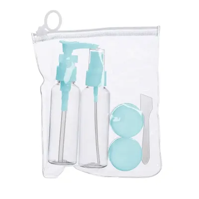 Kit Viagem 5 Peças com Frascos Plásticos