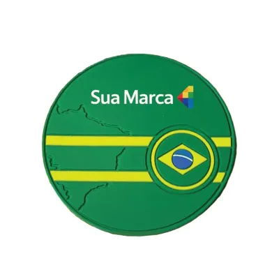 Porta-copo Emborrachado Brasil personalizado