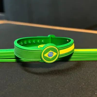 Pulseira Brasil 2026 Emborrachada Regulável - 2146730