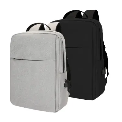 Mochila em nylon e poliéster, compartimento acolchoado para notebook de até 15,6