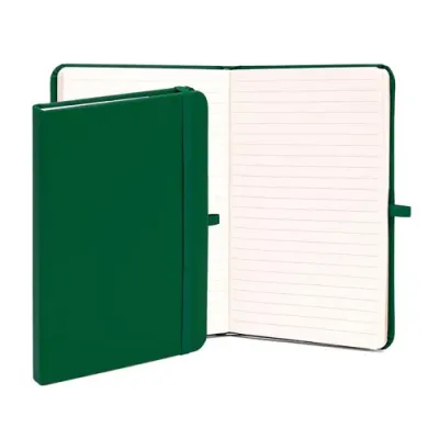 Caderneta verde com porta caneta