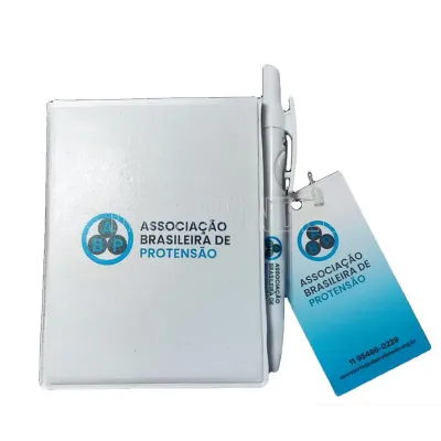 Kit com Bloco + Caneta + Tag