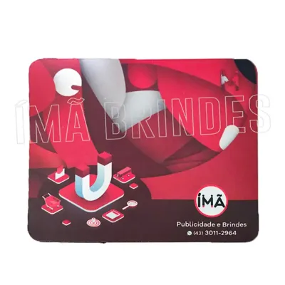 Mouse pad vermelho