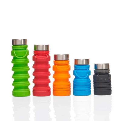 Garrafa retrátil produzida em silicone livre de BPA. - 1534588