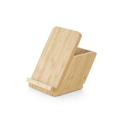 Carregador wireless em bambu