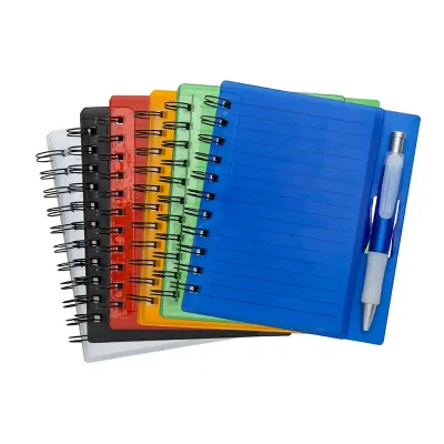 Caderneta plástica - opções de cores - 1993424