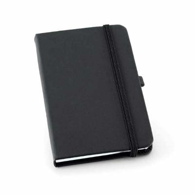 Caderno A5 em sintético com capa dura - preto - 1520940