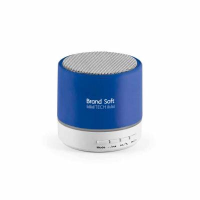 Caixa de som com microfone em ABS  - azul - 1514910
