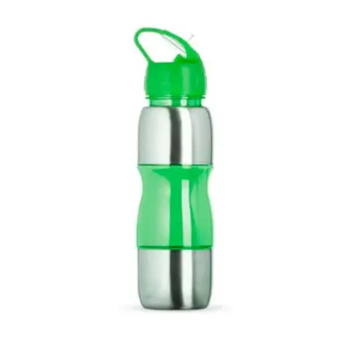 Squeeze Alumínio 600ml com alça plástica e bico - verde - 1531669