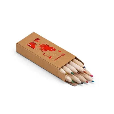 Caixa de cartão com 10 mini lápis de cor - 1781406