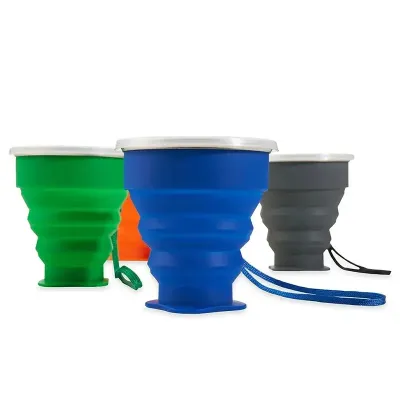 Copo de Silicone Retrátil - opções de cores
