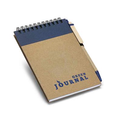 Caderno de bolso capa dura, com detalhe azul - 1522538