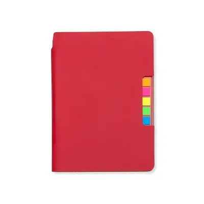 Caderno em sintético com autoadesivos - 1740602
