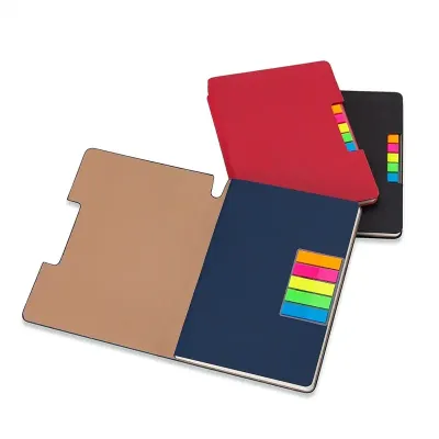 Caderno produzido em sintético com autoadesivos - cores - 1740600