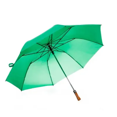 Guarda-chuva verde com cabo de madeira - 1533160