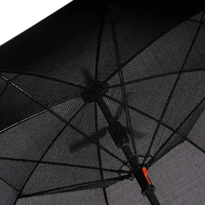 Guarda-chuva Preto com Ventilador