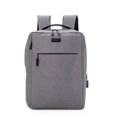 Mochila para Notebook em tecido poliéster cinza