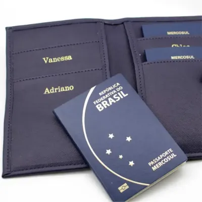 Porta Passaporte Família (Azul)