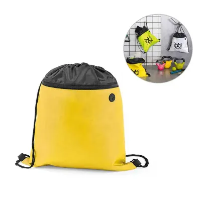 Saco mochila amarelo - 1531936