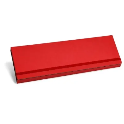 Conj. de Garfo e Faca Inox / Madeira / Bambu com Estojo Vermelho - 3 Pçs 1