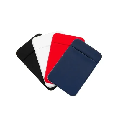 Adesivo porta cartão para celular: várias cores