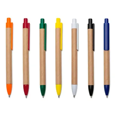 Caneta Ecológica Papelão - cores