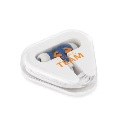 fone de ouvido auricular branco com case personalizado com logo - 1535005