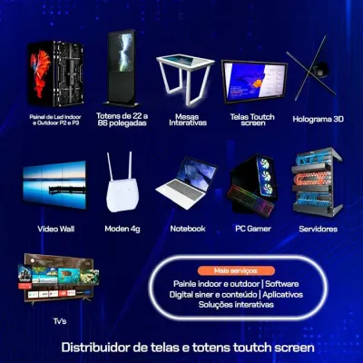 Aluguel de Painel Led, Tv Smart 4k, Tela Touch
