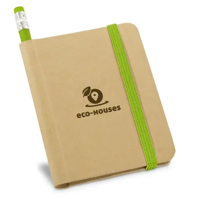 Mini Caderneta com detalhe verde