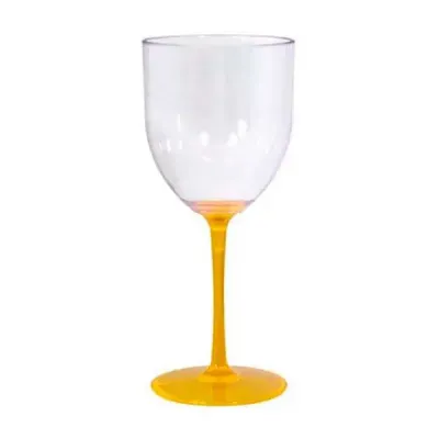 Taça para Vinho 400 ml Amarela - 1687048