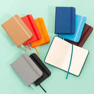 Mini Caderneta Sintética Brilhante em várias cores - 1670716