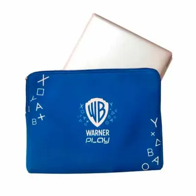 Capa para notebook azul personalizada