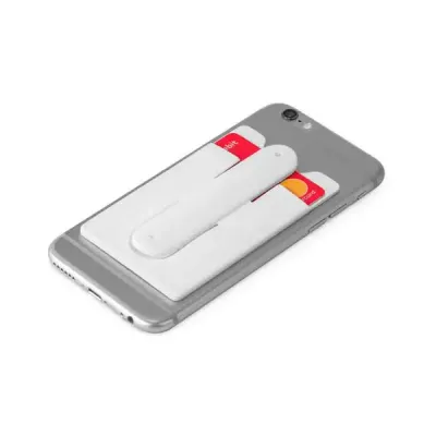 Porta cartões para celular branca. - 1690837