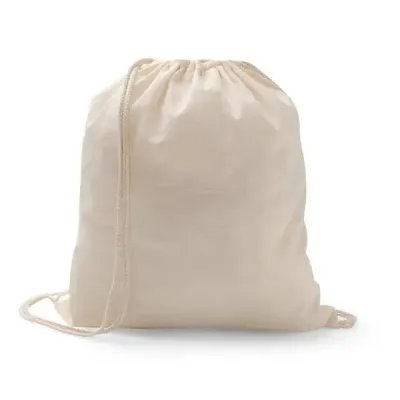 Sacola tipo mochila em algodão reciclado. - 1686761
