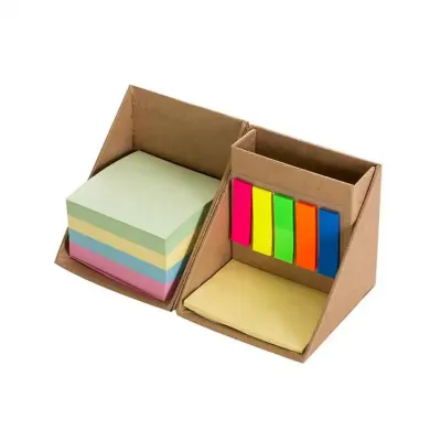 Bloco de anotações formato cubo com autoadesivos