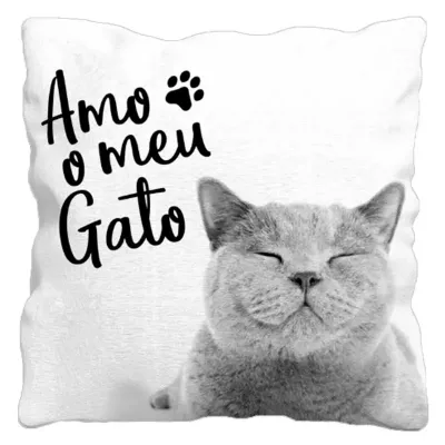 Almofada - Amo Meu Gato