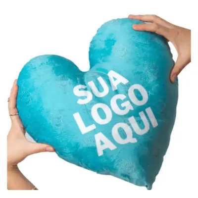 Almofada Decorativa Coração Azul - 1800713